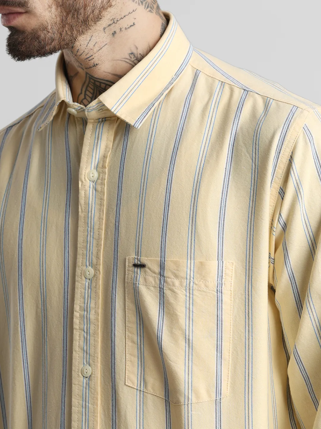 Yellow Striped Shirt - Image 6