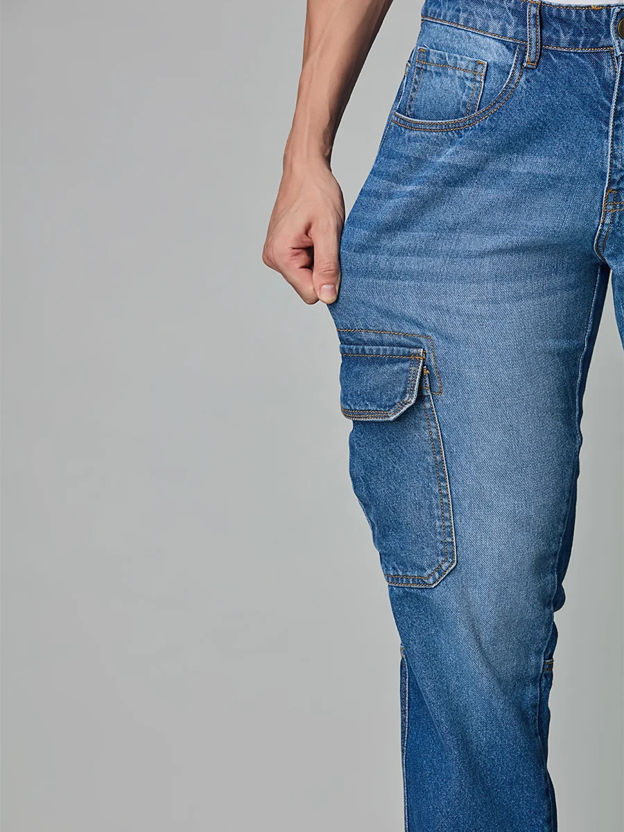 Street Blue Denim Cargo - Image 6
