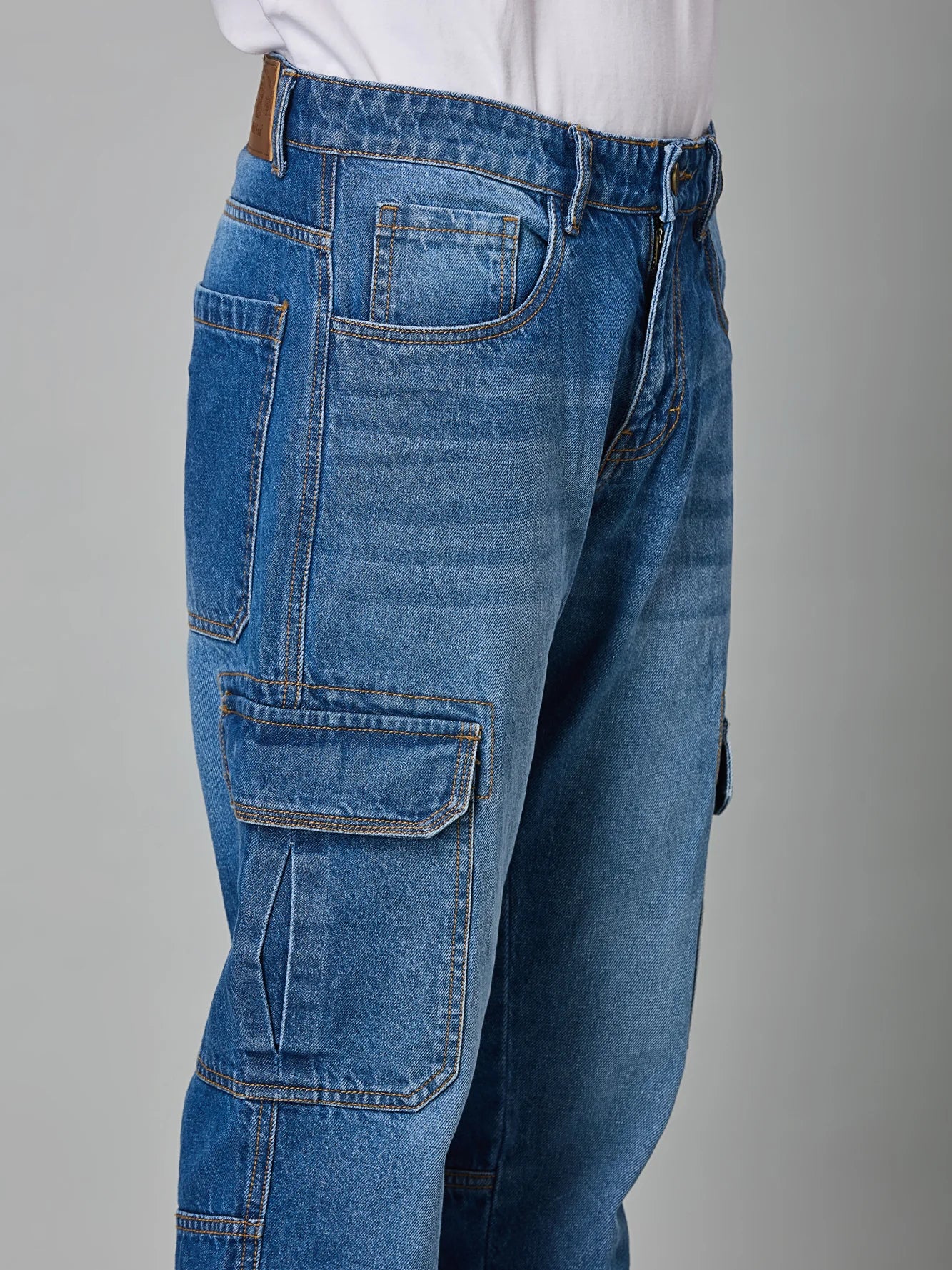 Street Blue Denim Cargo - Image 8