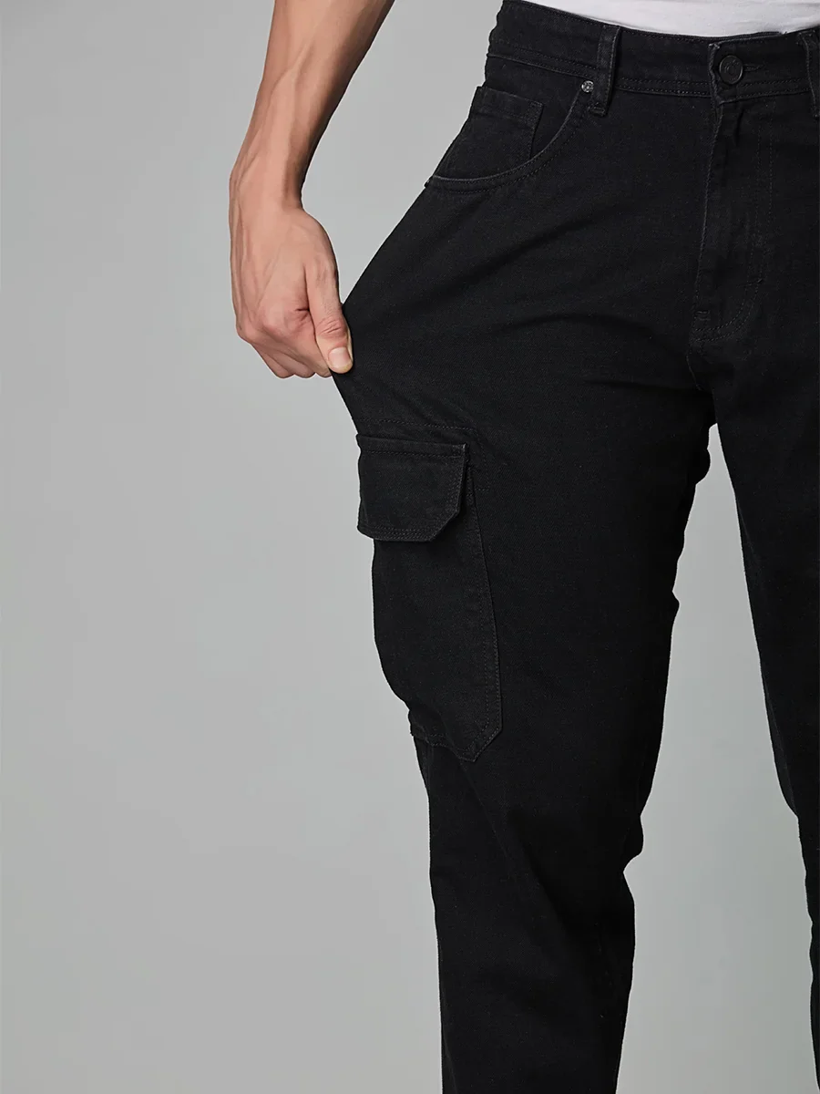 Dark Knight Black Denim Cargo - Image 5