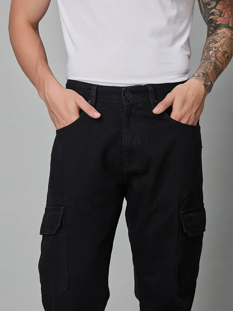 Dark Knight Black Denim Cargo - Image 8
