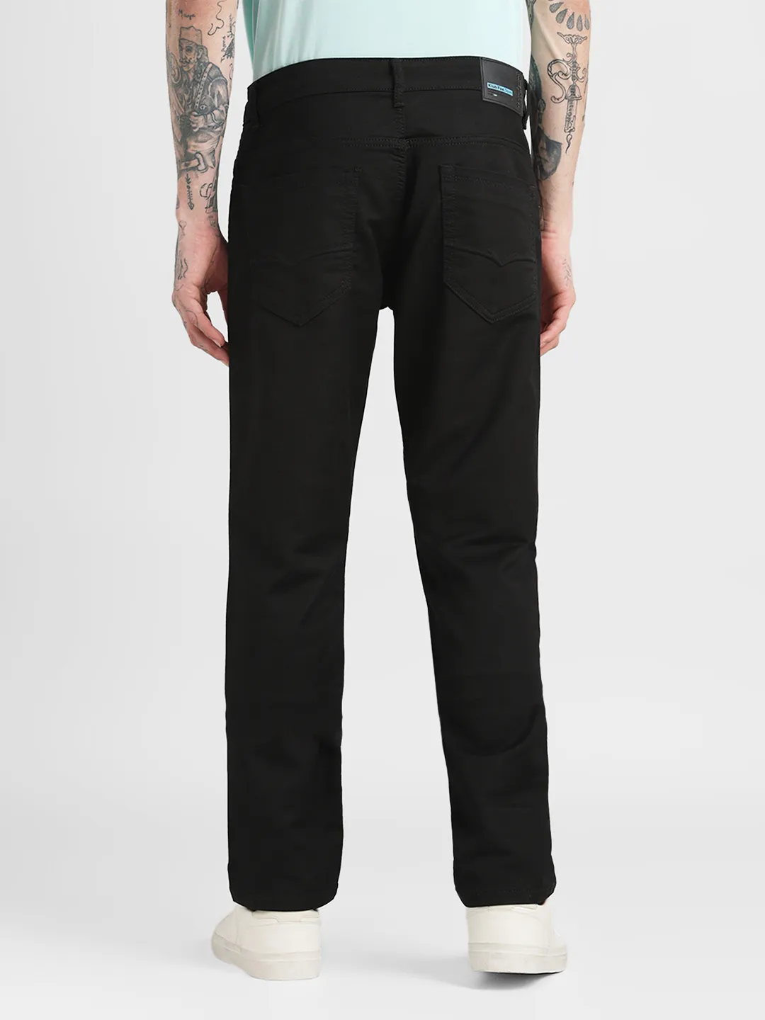 Stretchable Straight Fit Original Black Jeans - Image 10