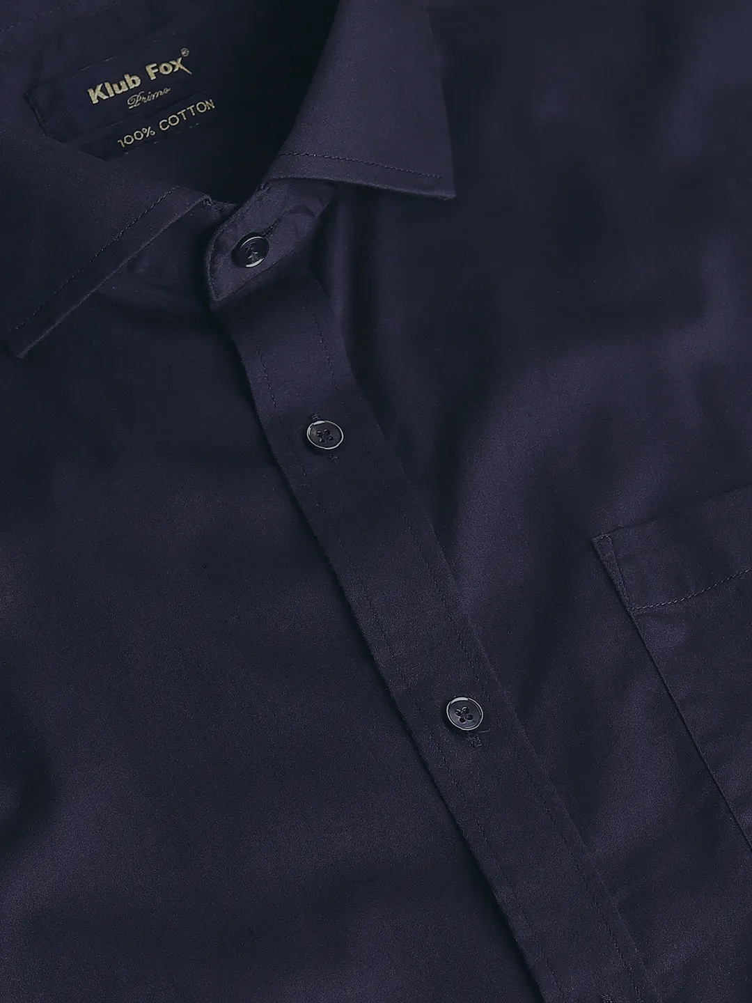 Navy Solid Shirt - Image 2
