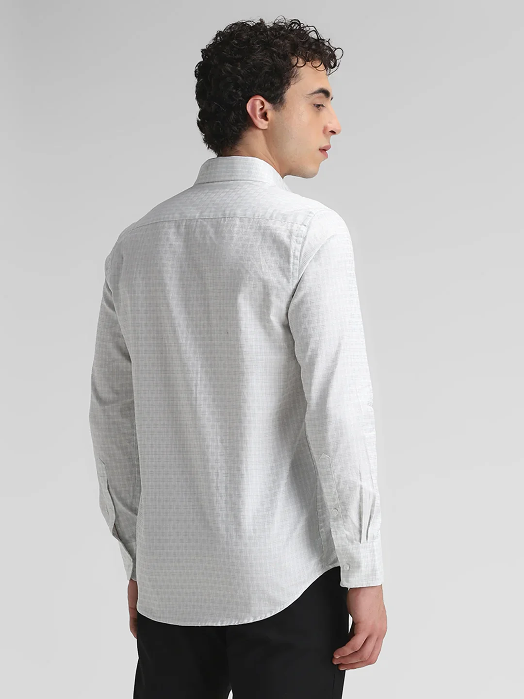 Light Green Checks Shirt - Image 6