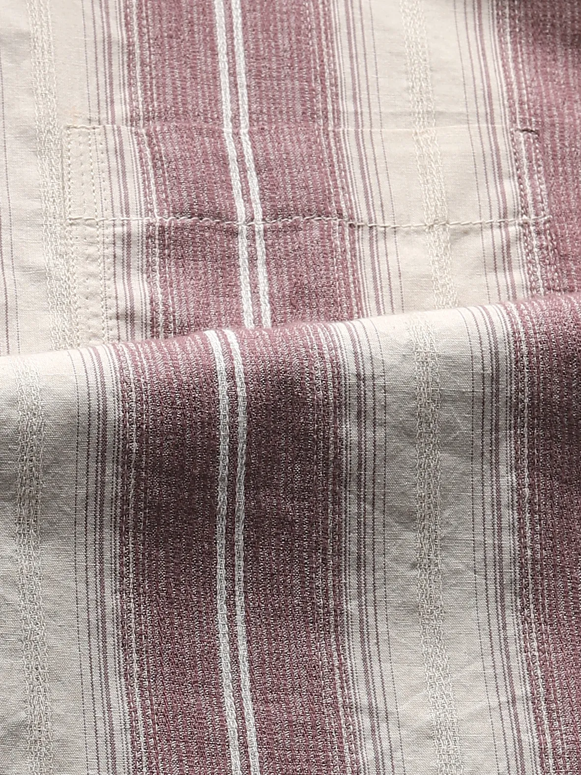 Maroon Striped Shirt - Image 2