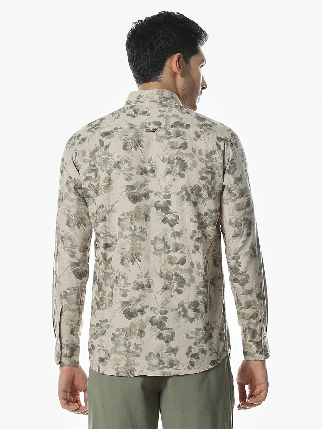 Beige Printed Shirt - Image 5