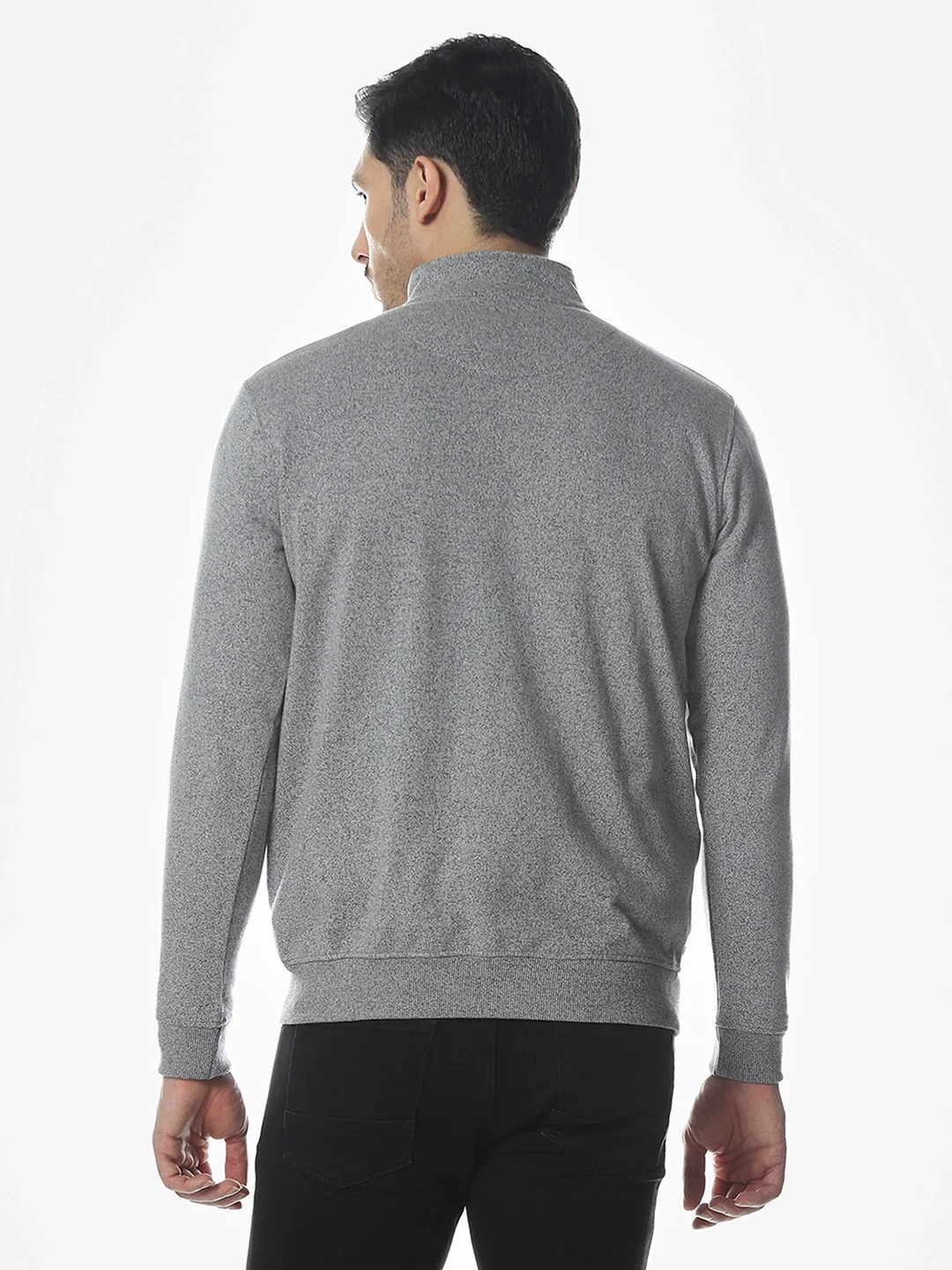 Black Grindle Solid Sweatshirt - Image 5
