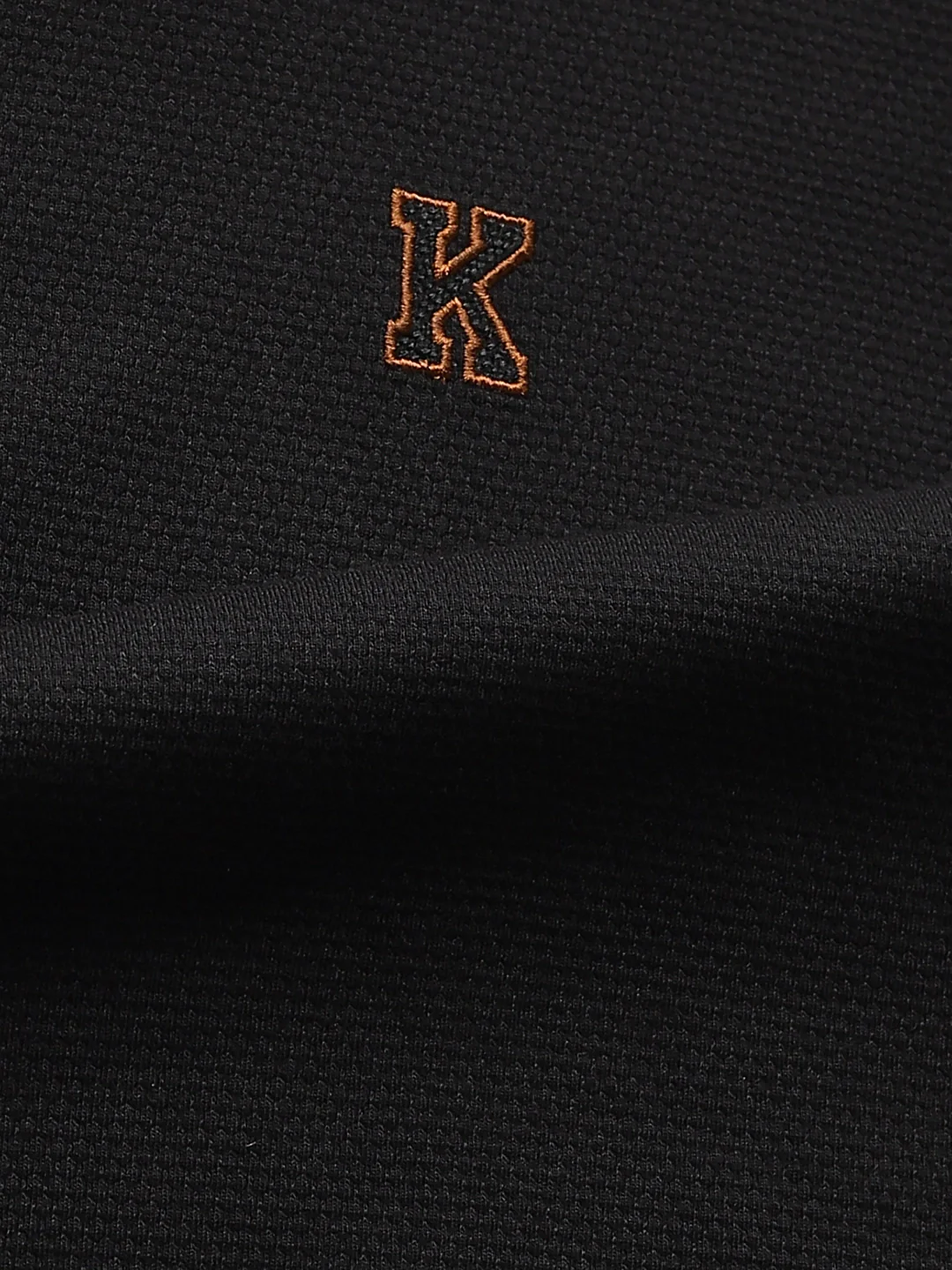 Black Embroidery Polo T-Shirt - Image 2
