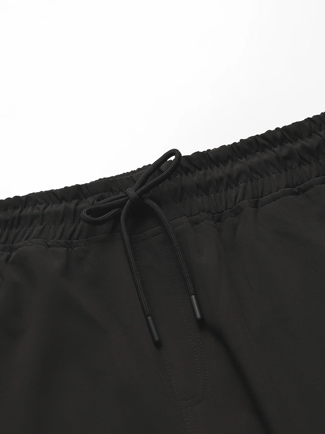 Black Solid Travel Joggers - Image 3