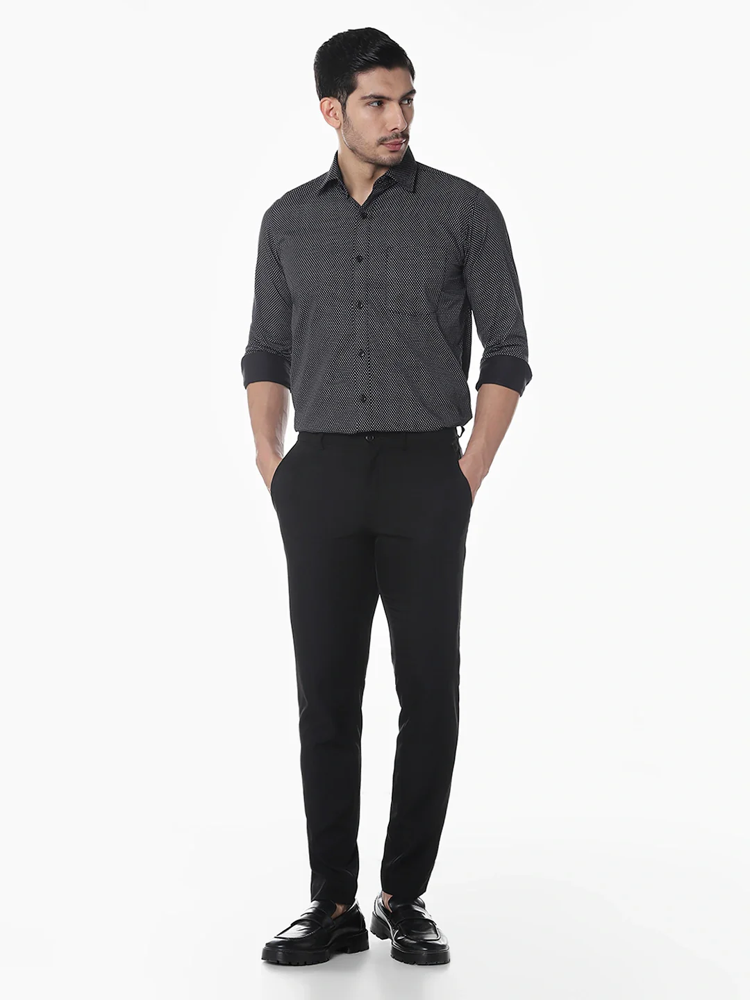 Black Printed Shirt - Image 8
