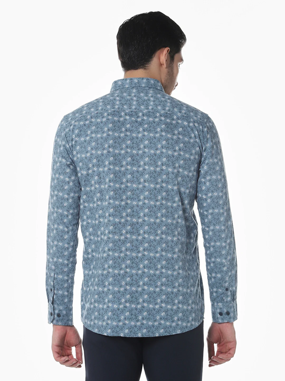 Blue Printed Shirt - Image 5