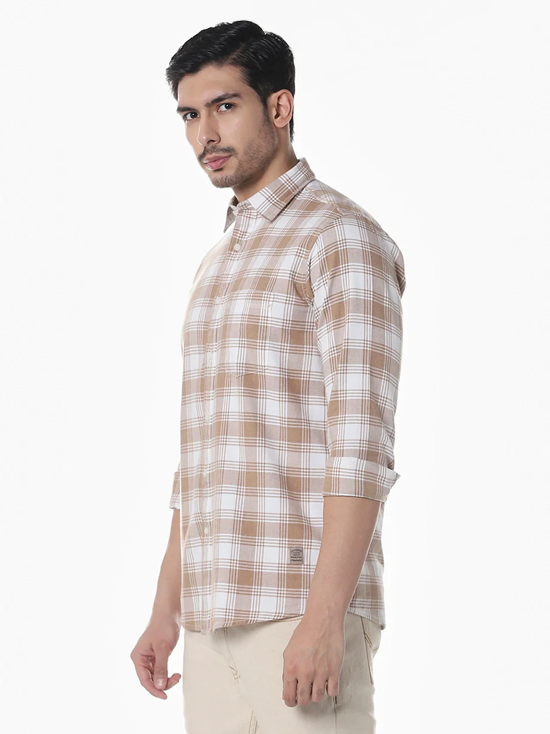 Brown Checkered Shirt - Image 4