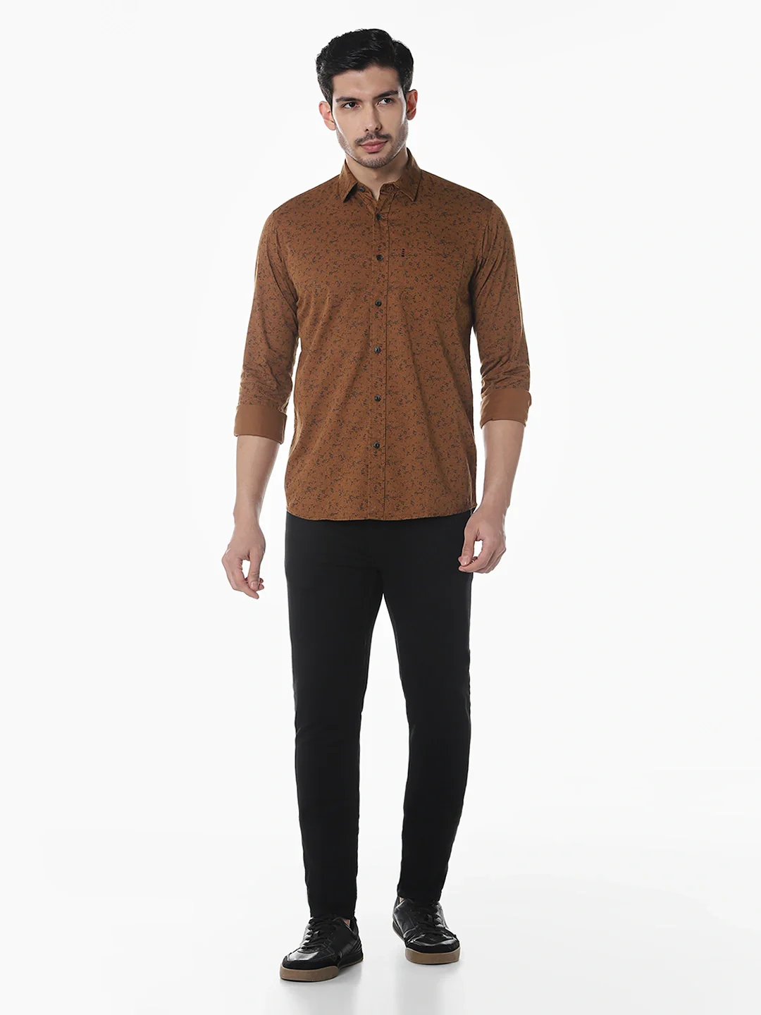 Brown Printed Shirt - Image 7