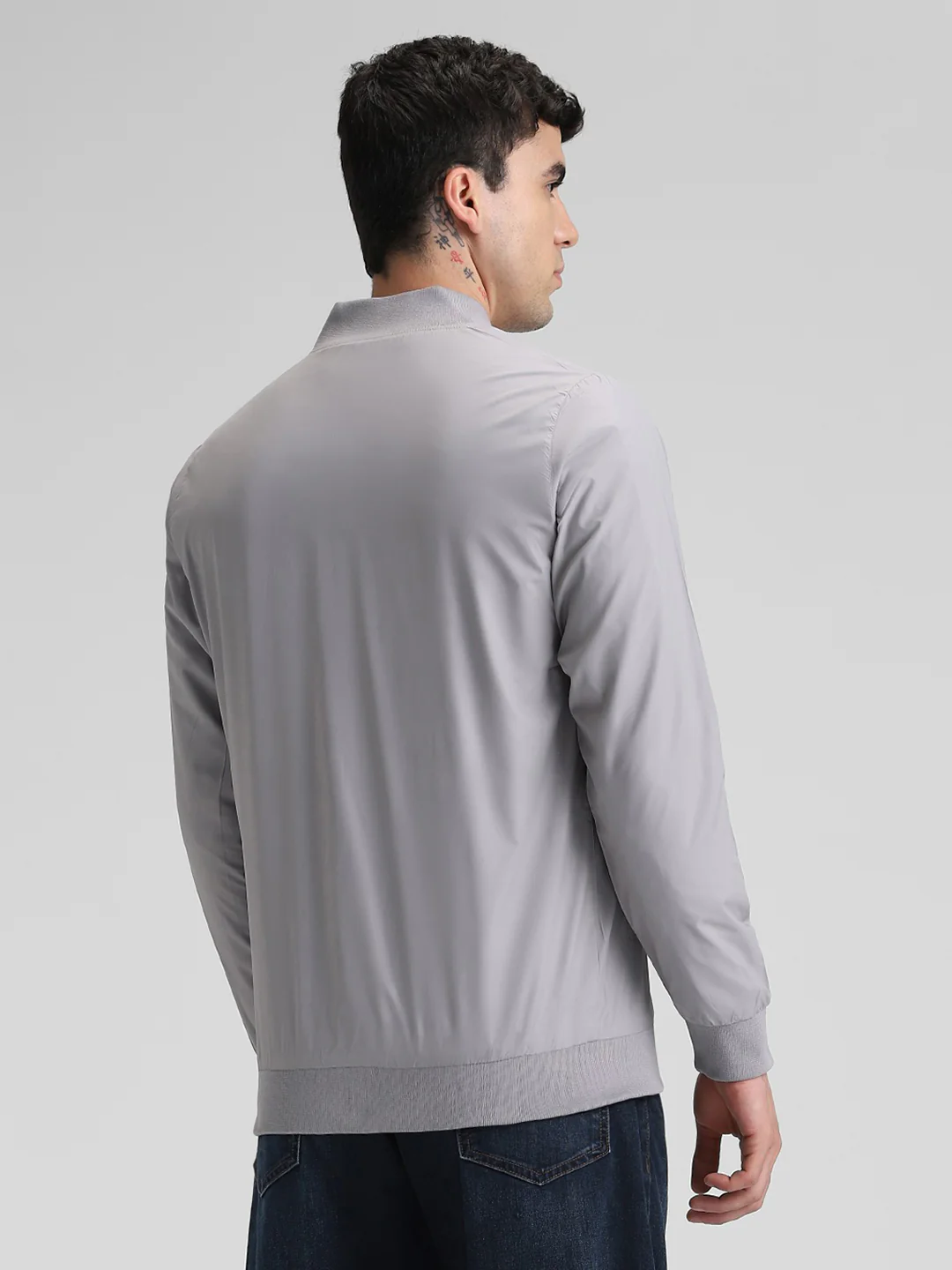 Grey Solid Jacket - Image 4