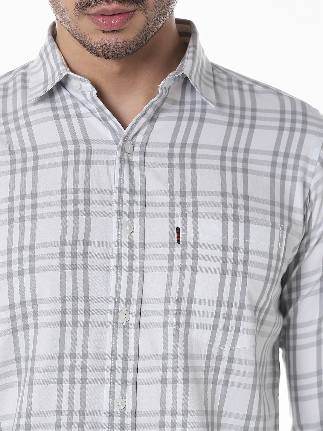 Grey Checkered Shirt - Image 6