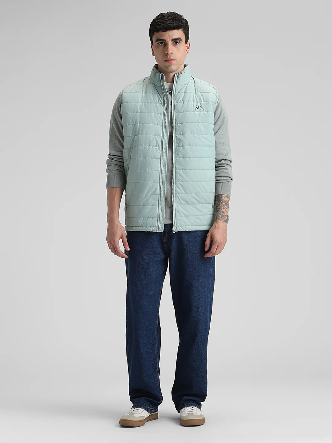 Mint Sleeveless Puffer Jacket - Image 6