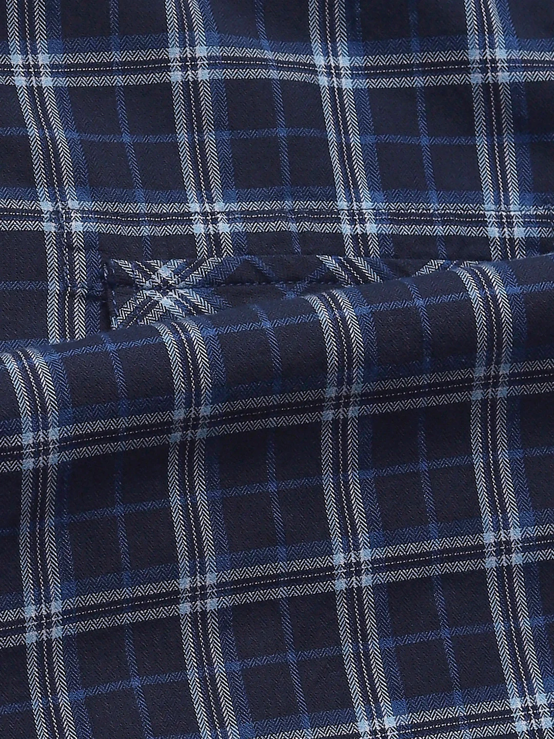 Navy Checkered Shirt - Image 3