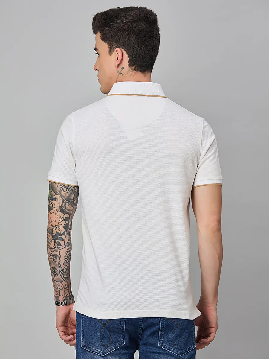 Off White Polo T-Shirt - Image 6