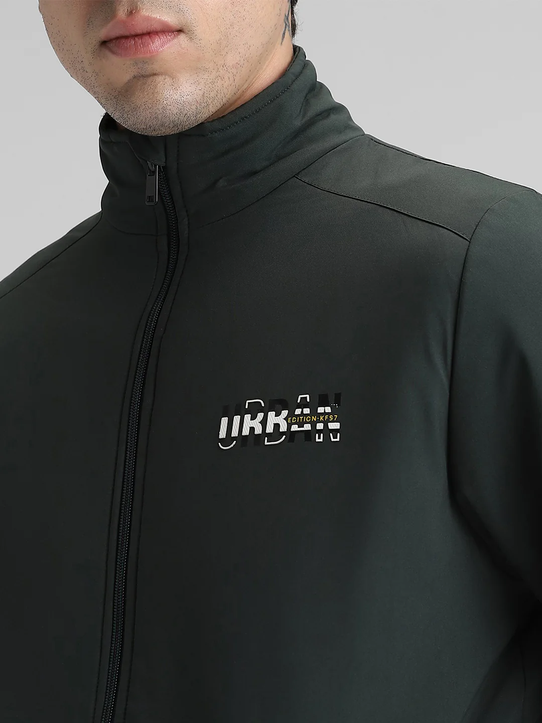 Olive Solid Premium Jacket - Image 6