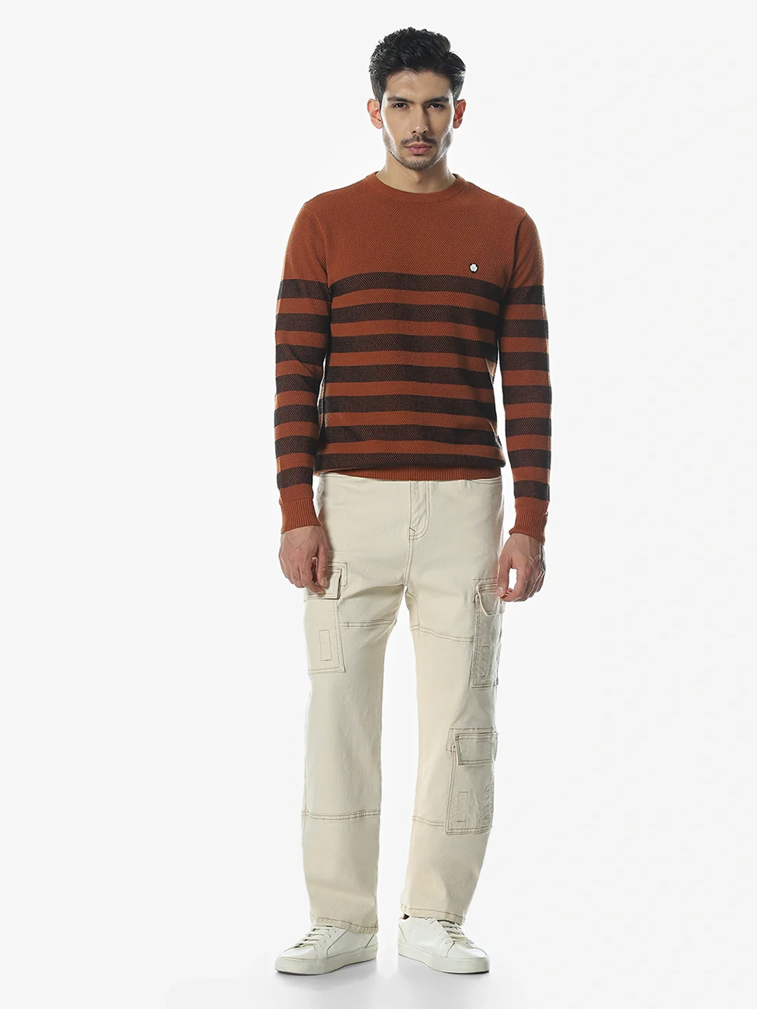 Rust/Black Striped Sweater - Image 5