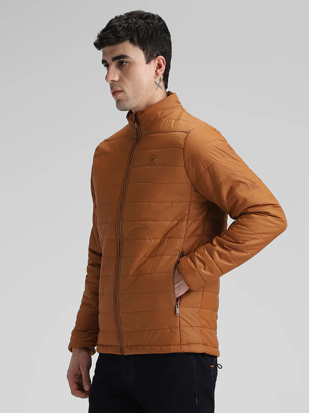 Tan Solid Jacket - Image 3