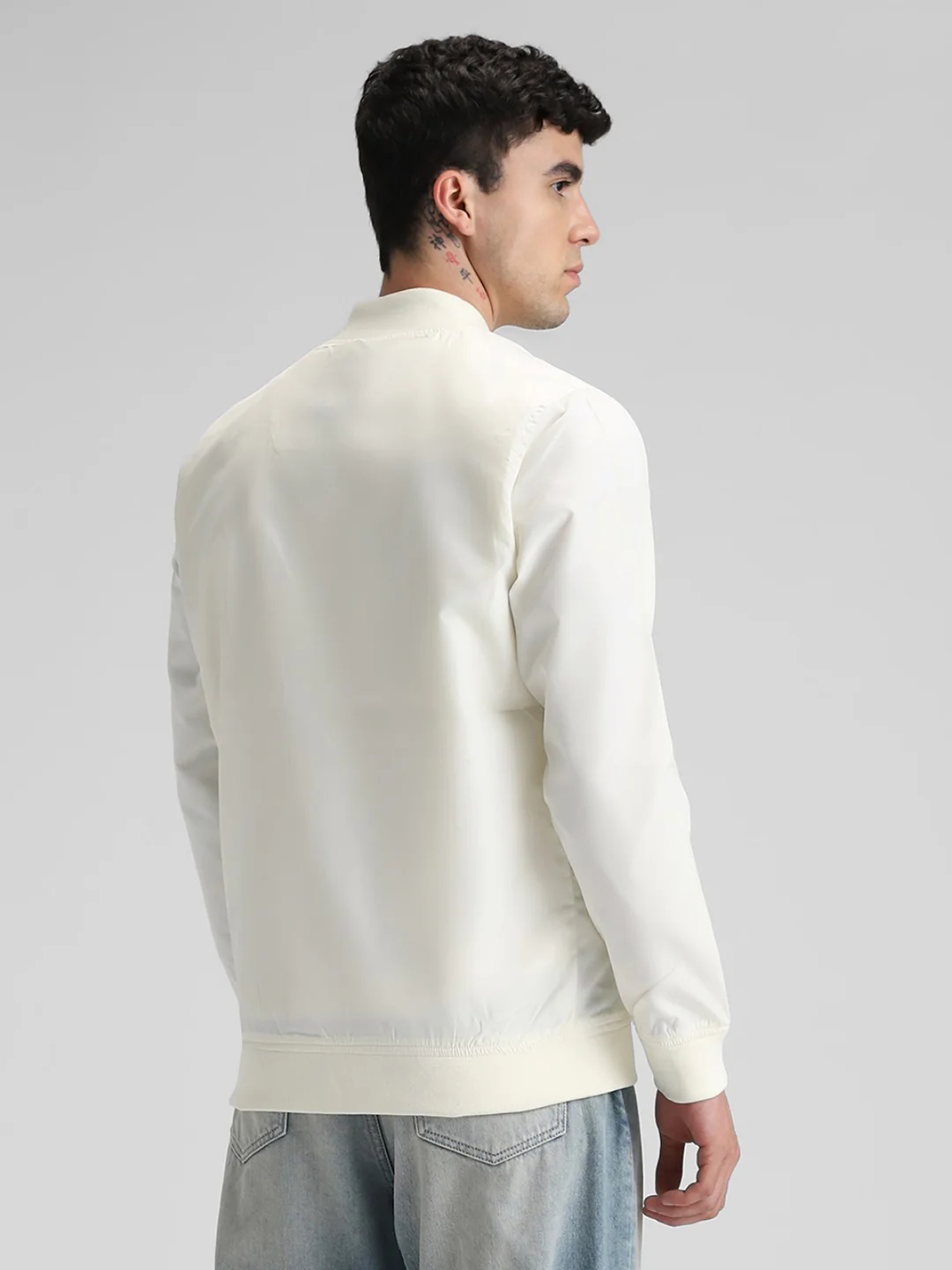 White Solid Jacket - Image 3