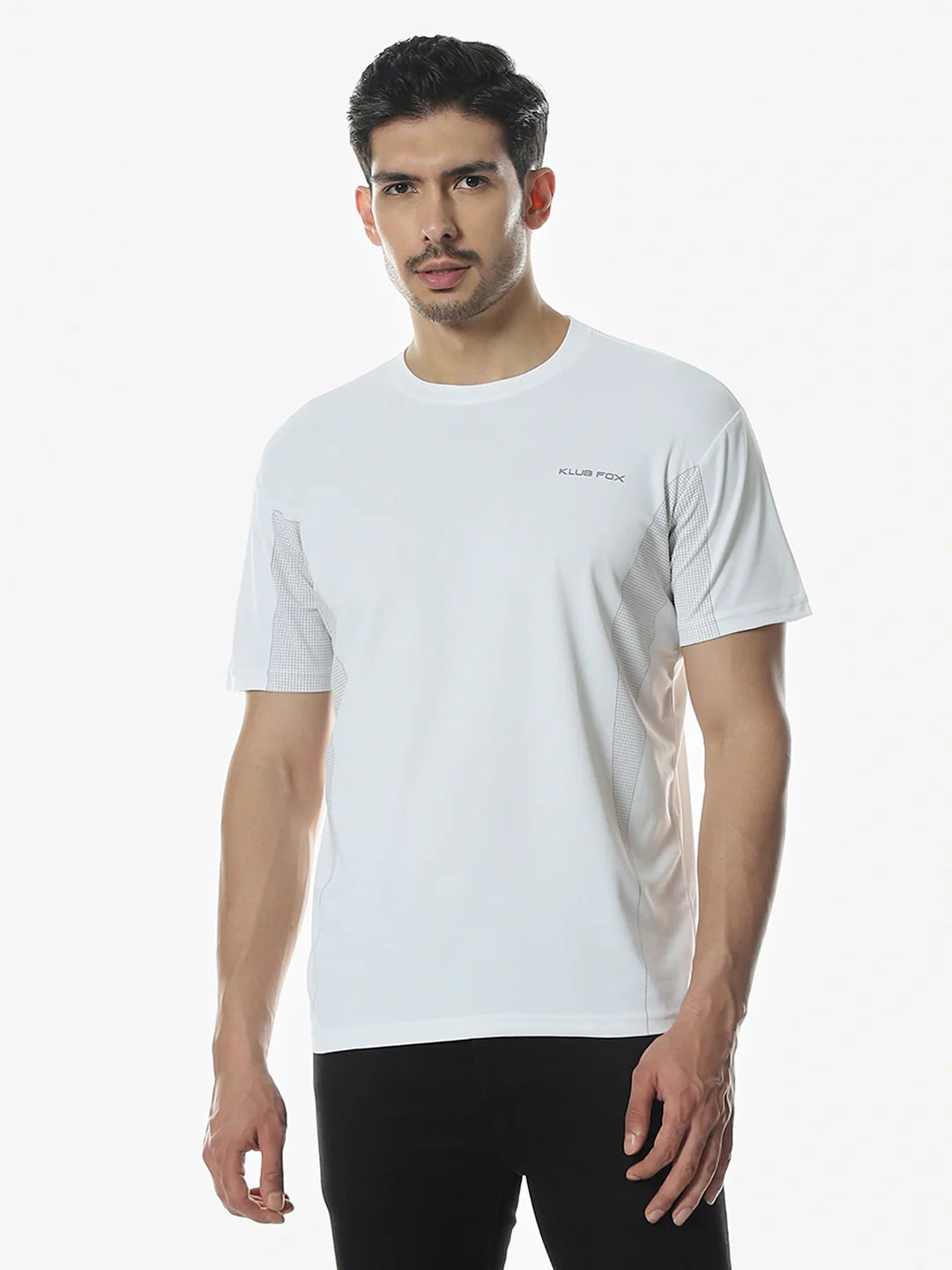 White Round Printed T-Shirt - Image 4