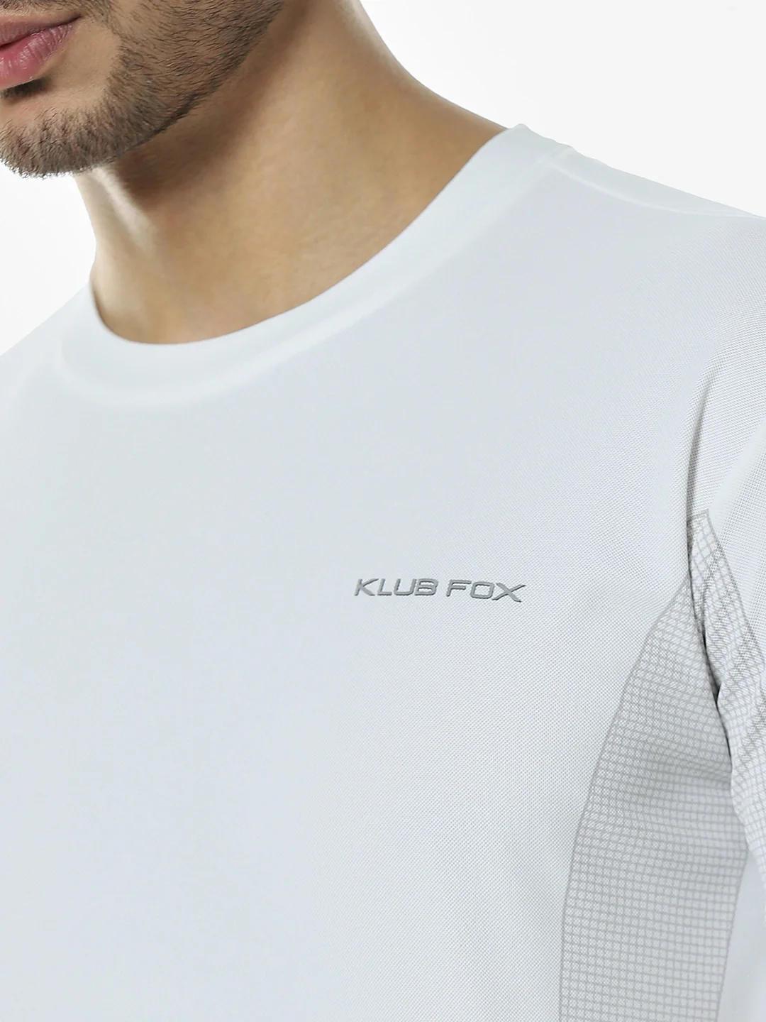 White Round Printed T-Shirt - Image 6