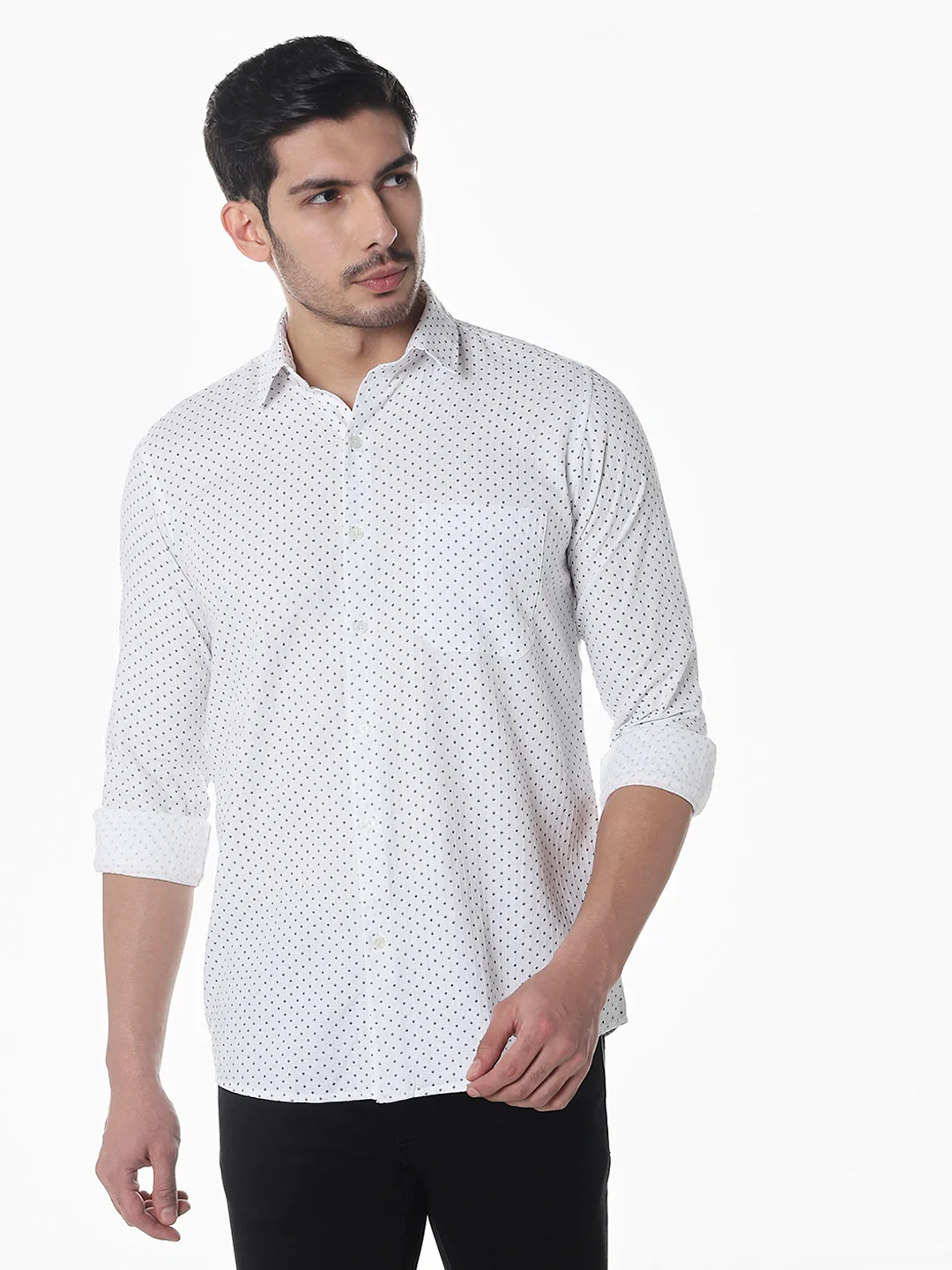 White Printed Shirt - Image 7