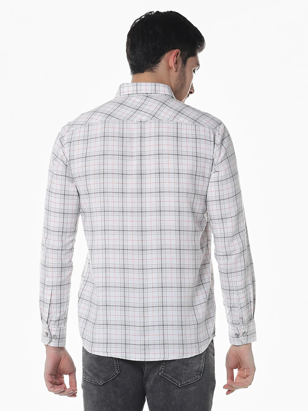 White Checkered Shirt - Image 5