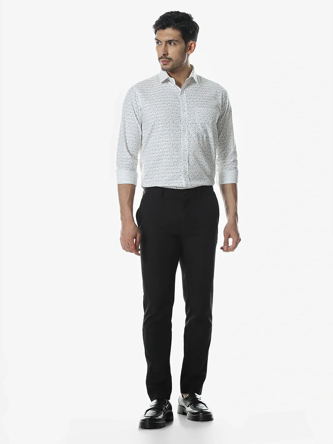 White Printed Shirt - Image 8