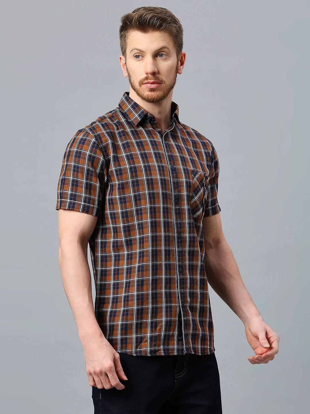 Brown Checkered Shirt - Image 4