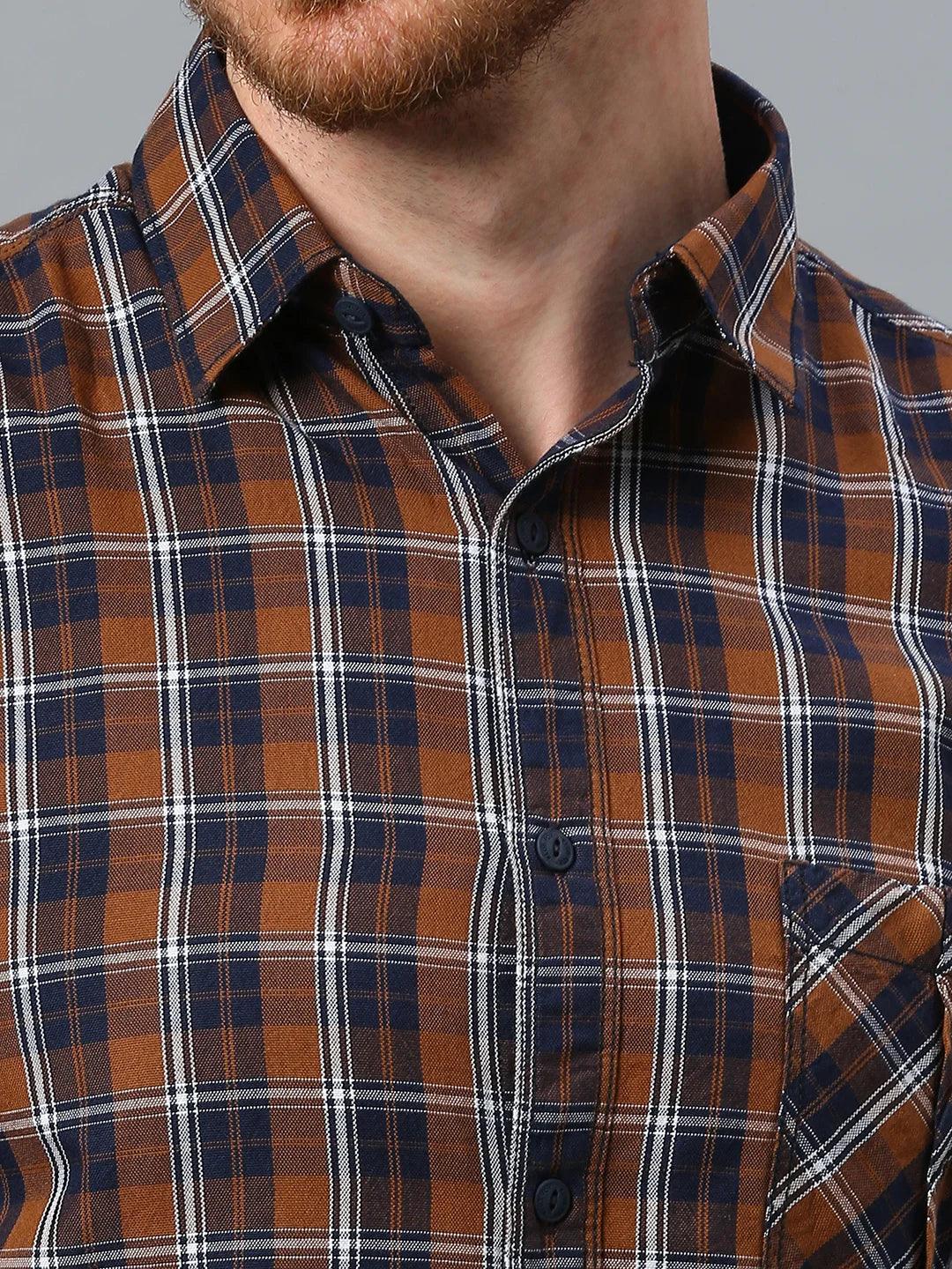 Brown Checkered Shirt - Image 6