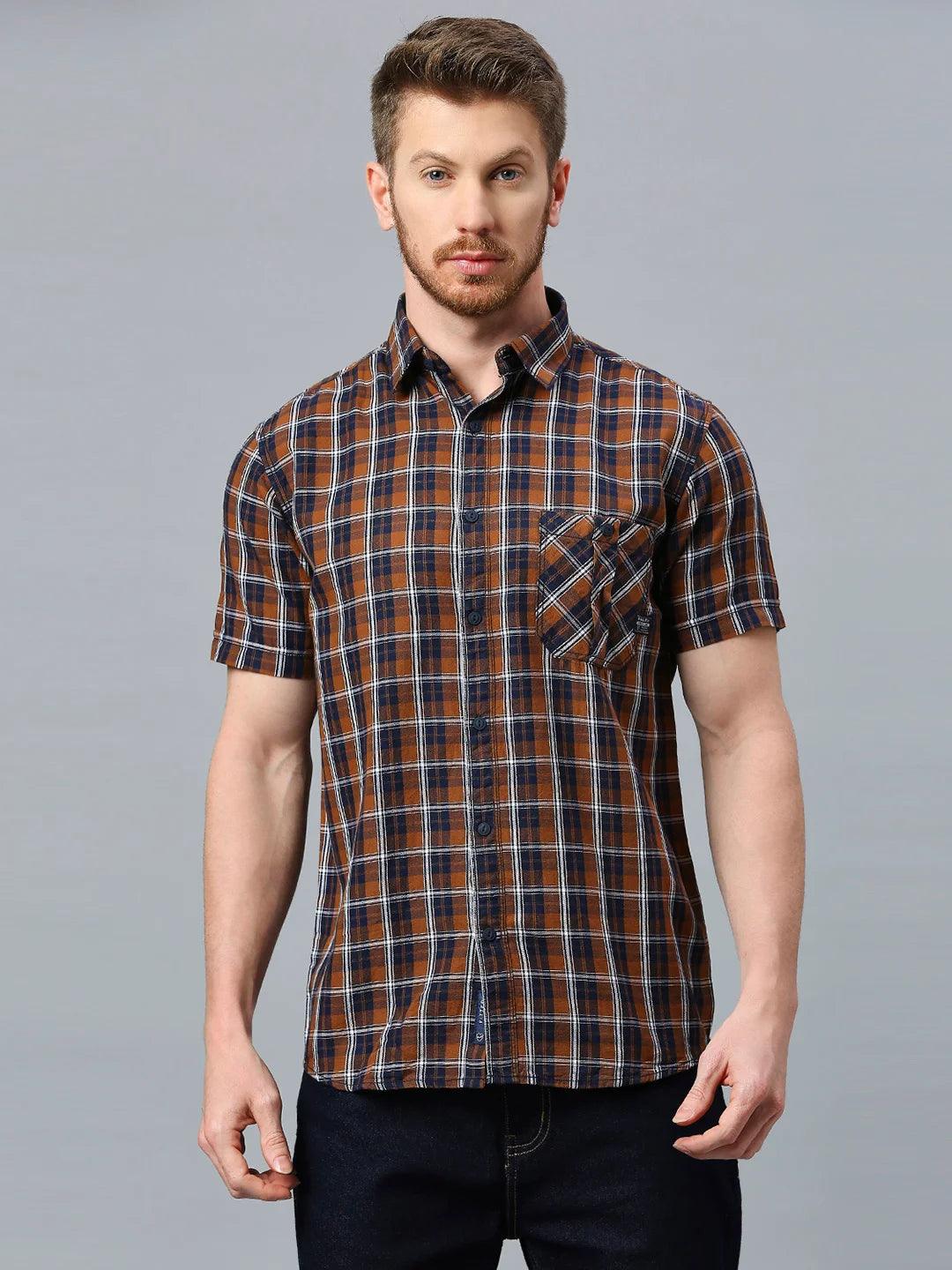 Brown Checkered Shirt - Image 9