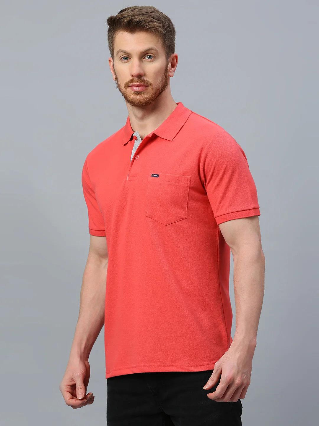 505 Cult Coral Red Polo T-Shirt - Image 8