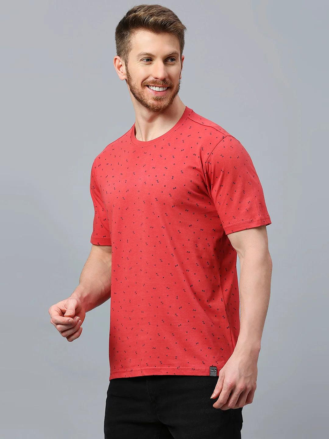 Coral Red Crew T-Shirt - Image 4