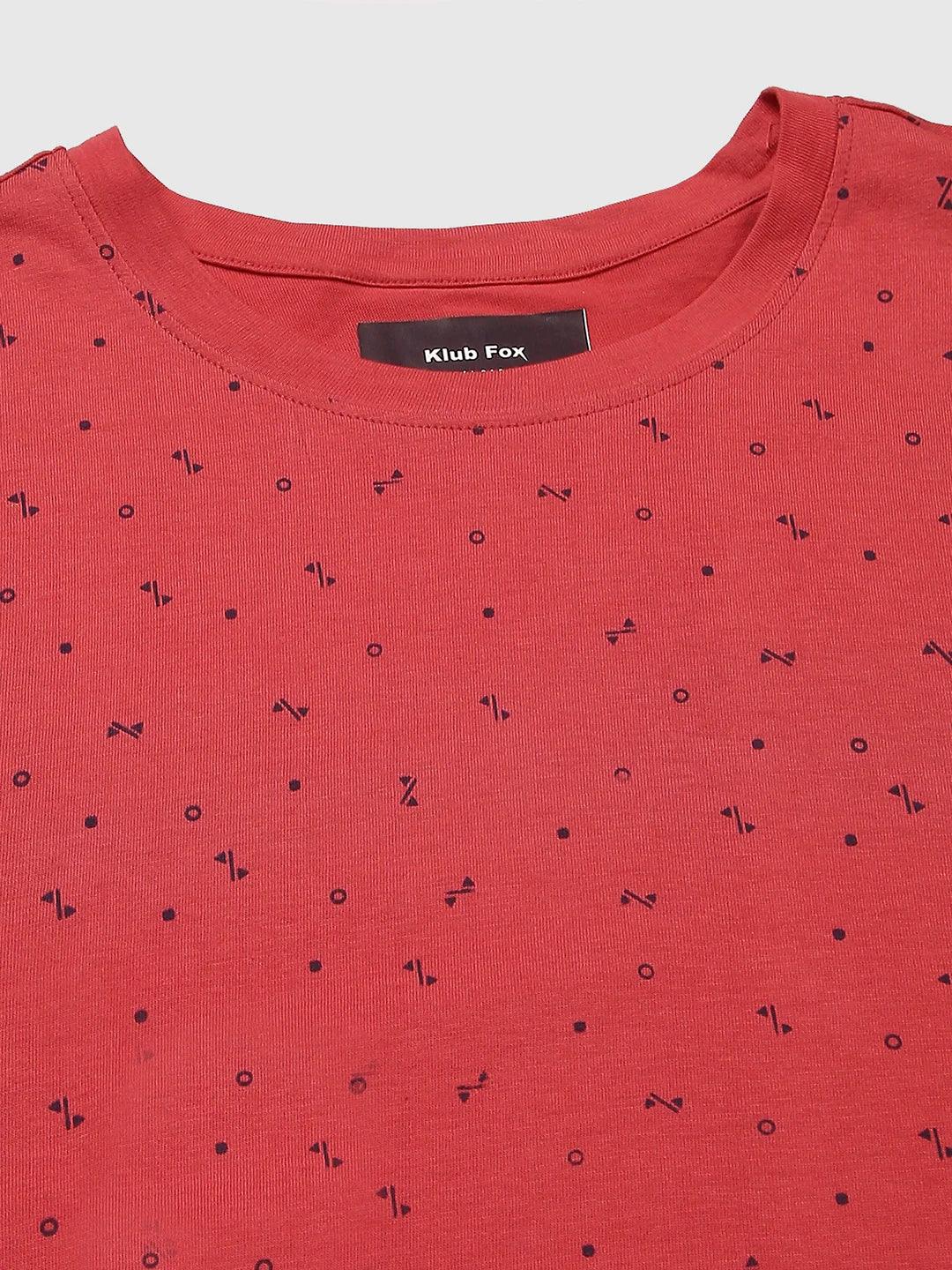 Coral Red Crew T-Shirt - Image 6