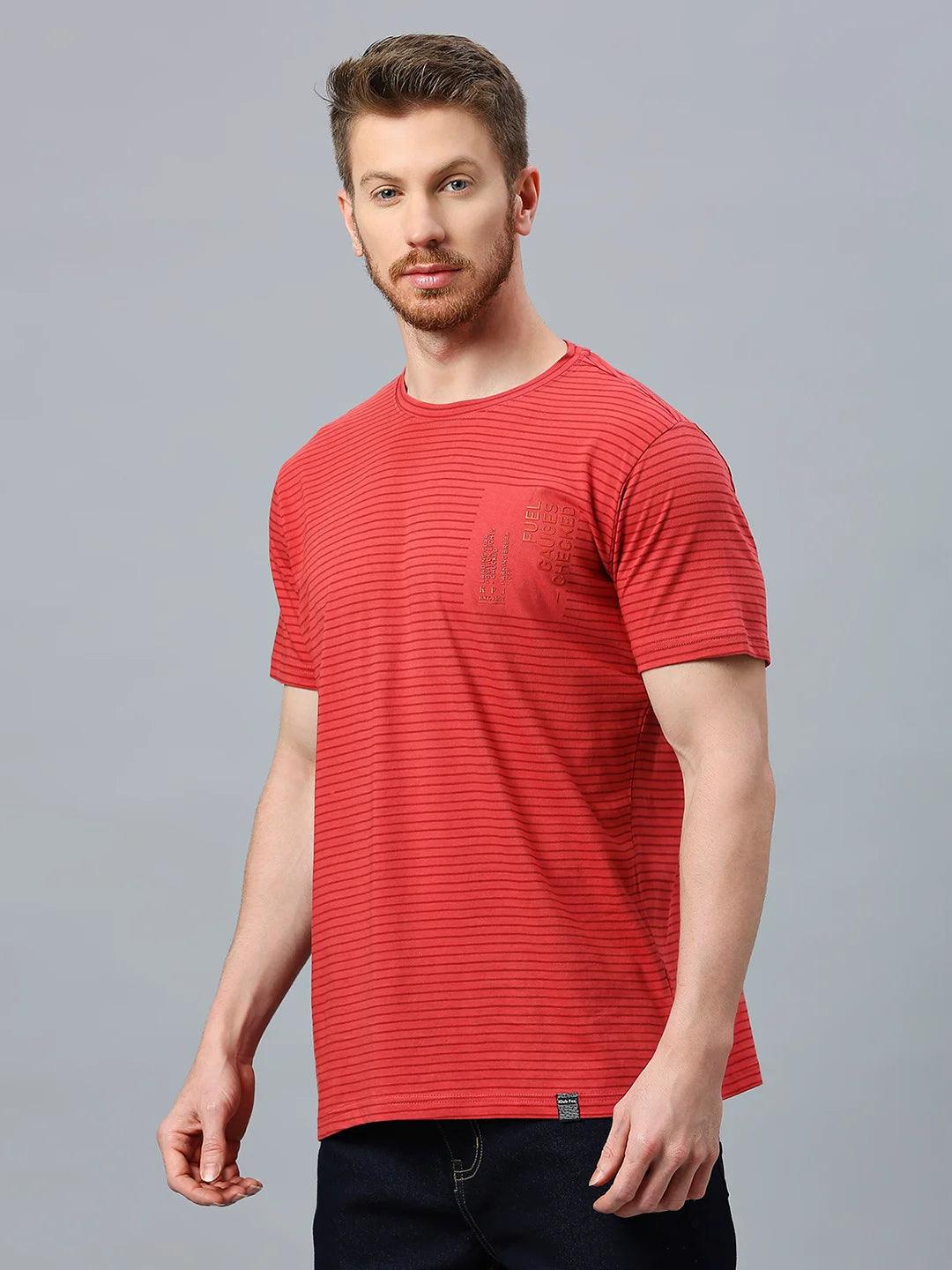 Red Striped Crew T-Shirt - Image 4