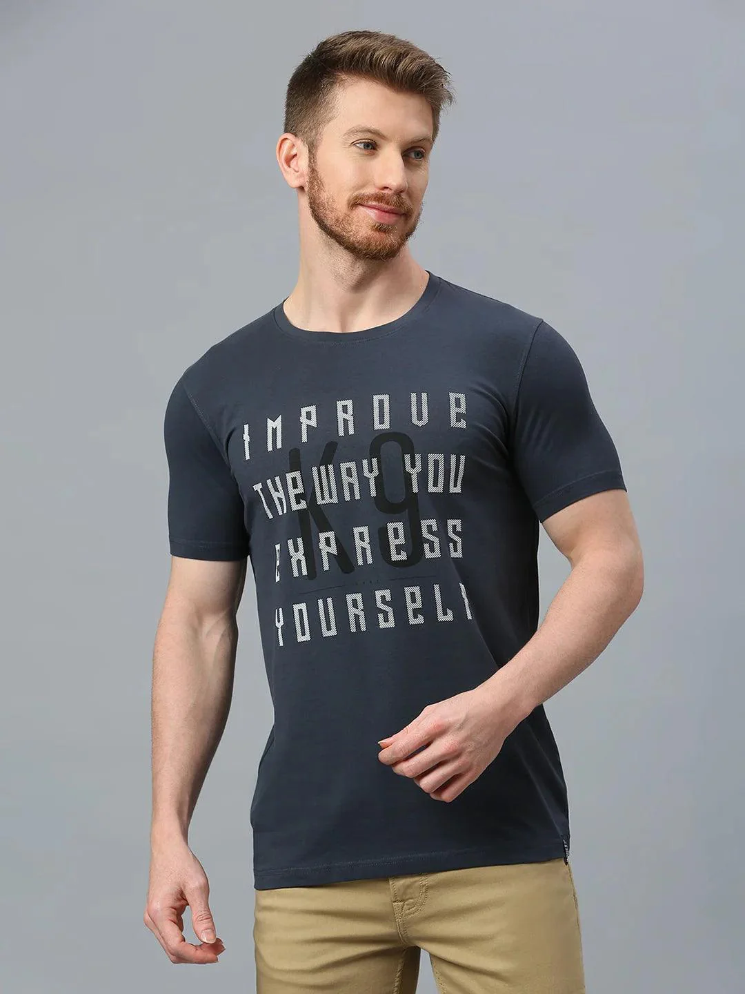 Graffiti Drop Dark Grey T-Shirt - Image 3