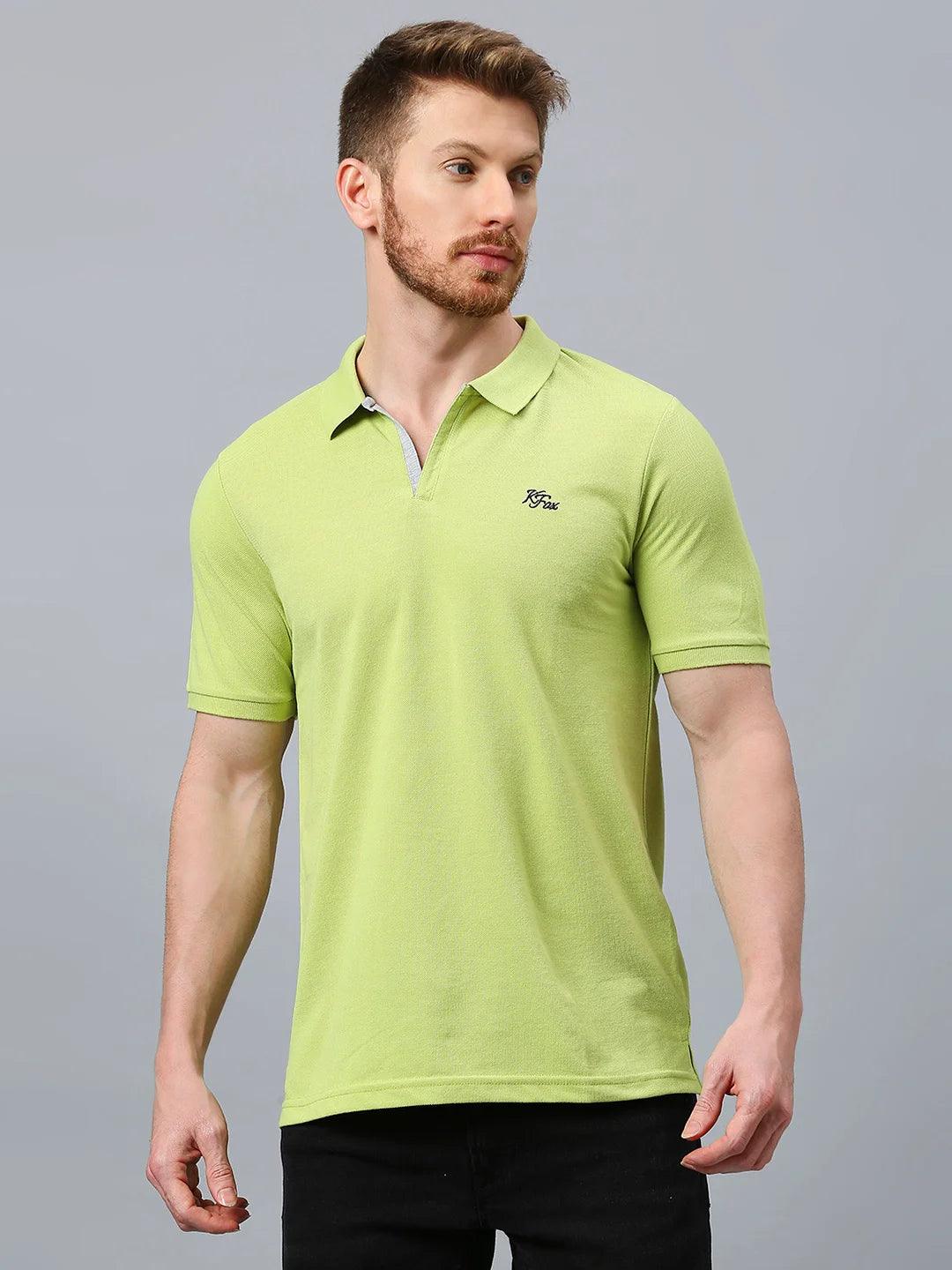 Aero Polo Lime Green T-Shirt - Image 9