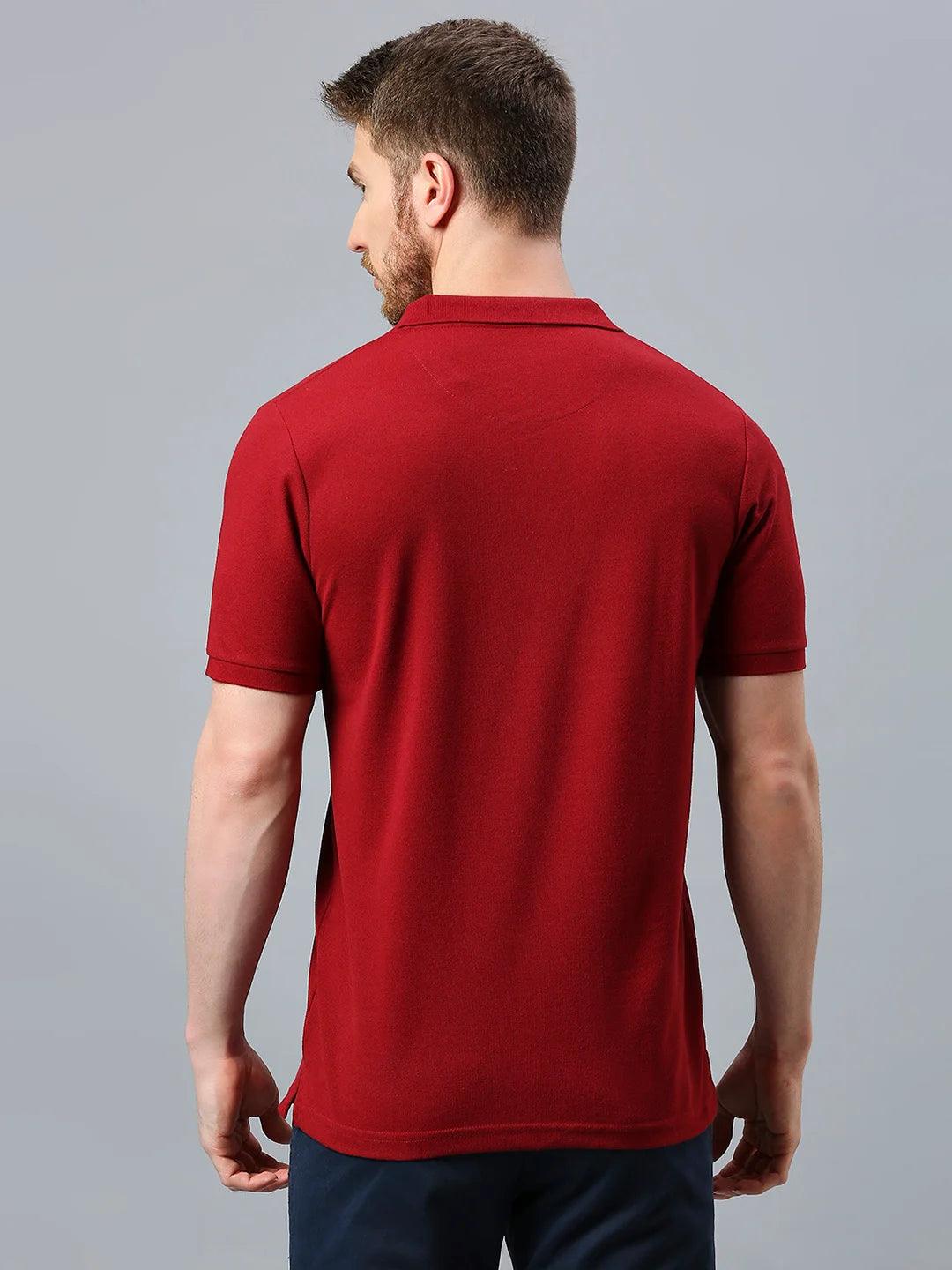Aero Polo Maroon T-Shirt - Image 4