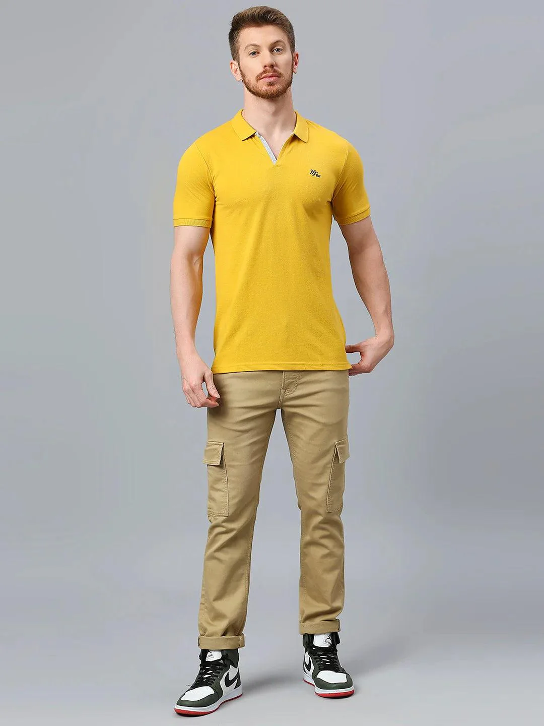 Aero Polo Mustard T-Shirt - Image 6