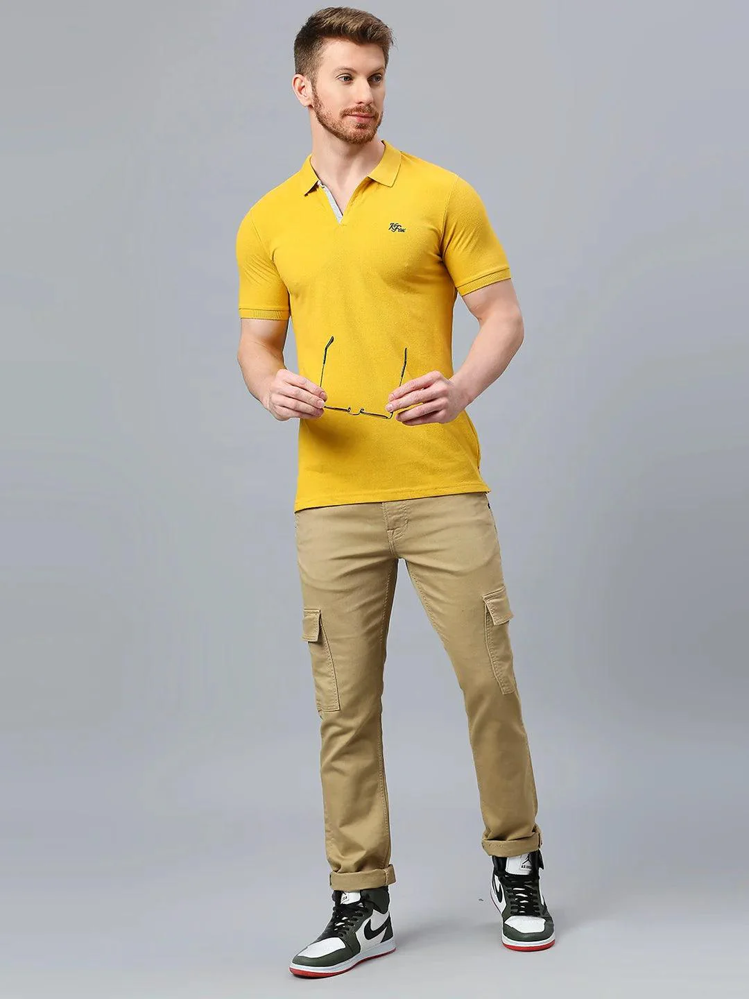 Aero Polo Mustard T-Shirt - Image 7