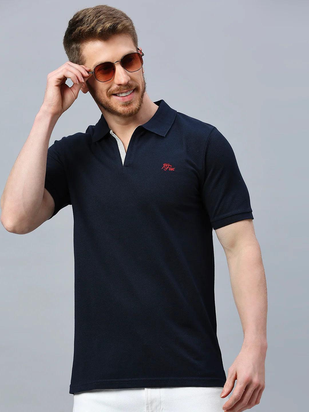 Aero Polo Navy T-Shirt - Image 3