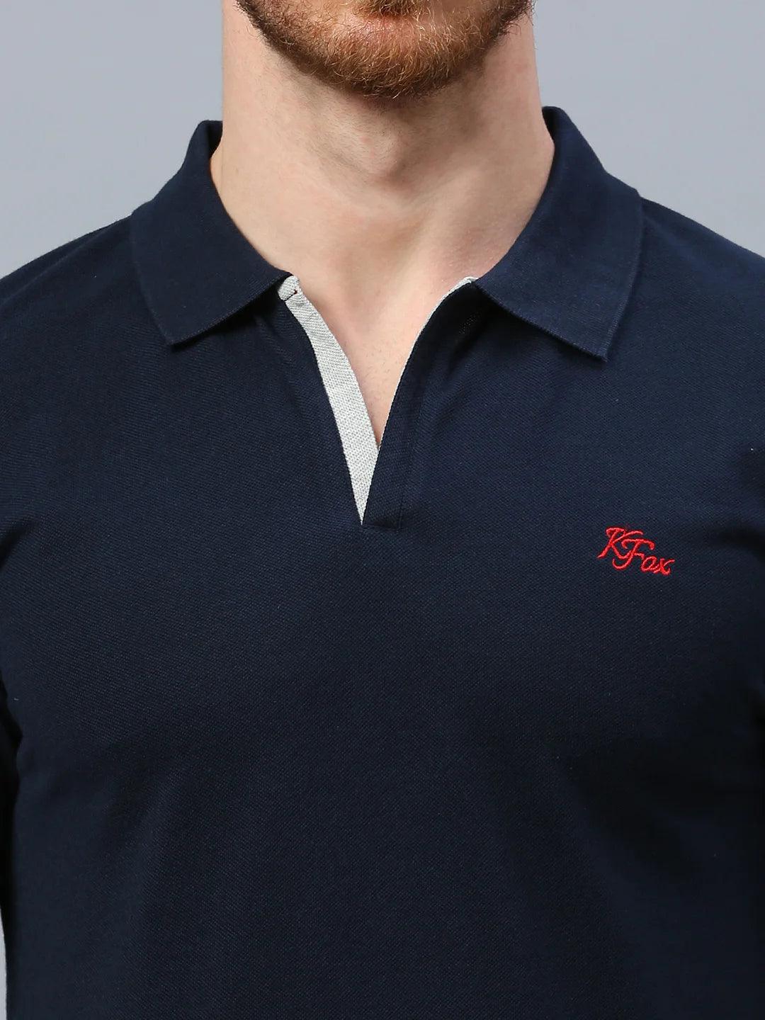 Aero Polo Navy T-Shirt - Image 5