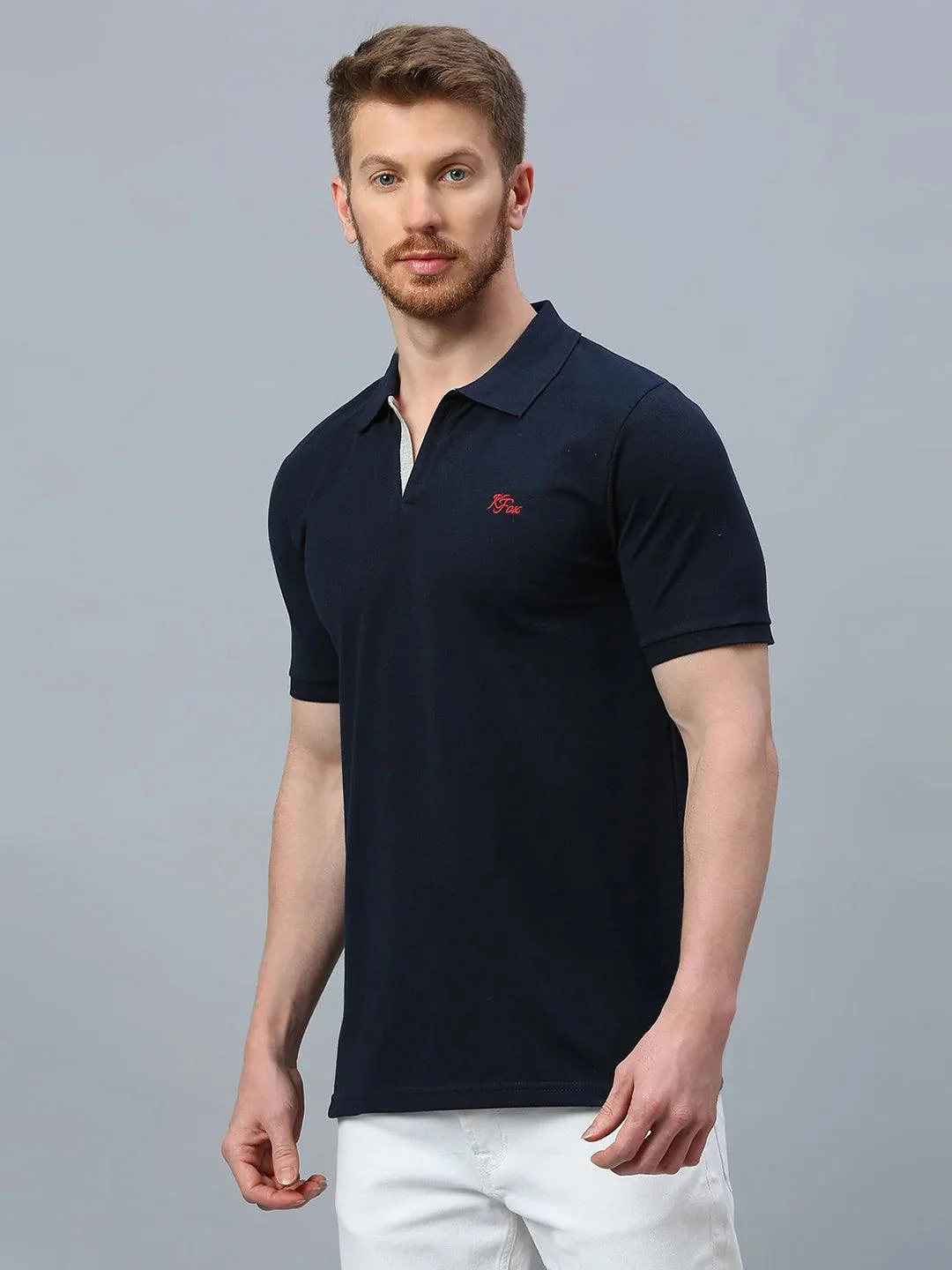 Aero Polo Navy T-Shirt - Image 6