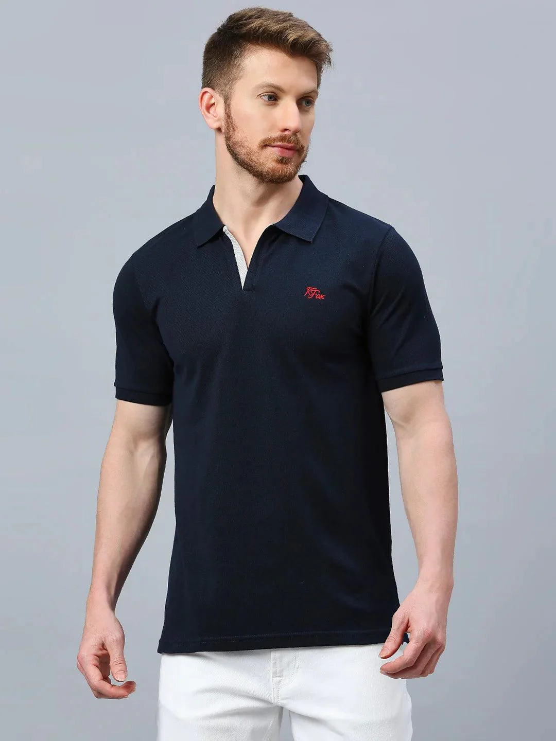 Aero Polo Navy T-Shirt - Image 8