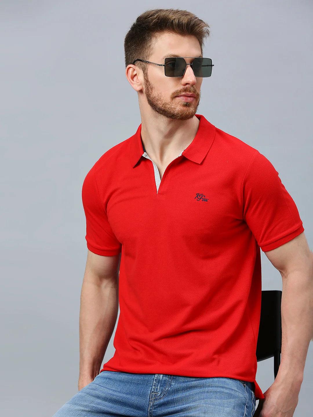 Aero Polo Red T-Shirt - Image 3