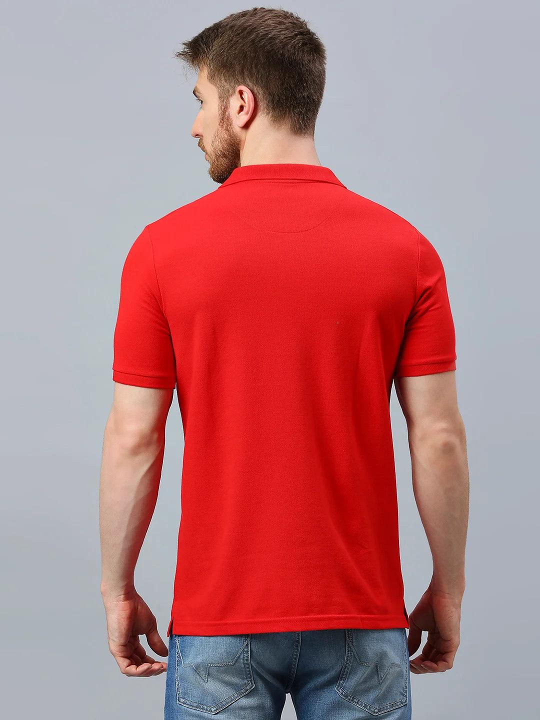 Aero Polo Red T-Shirt - Image 4