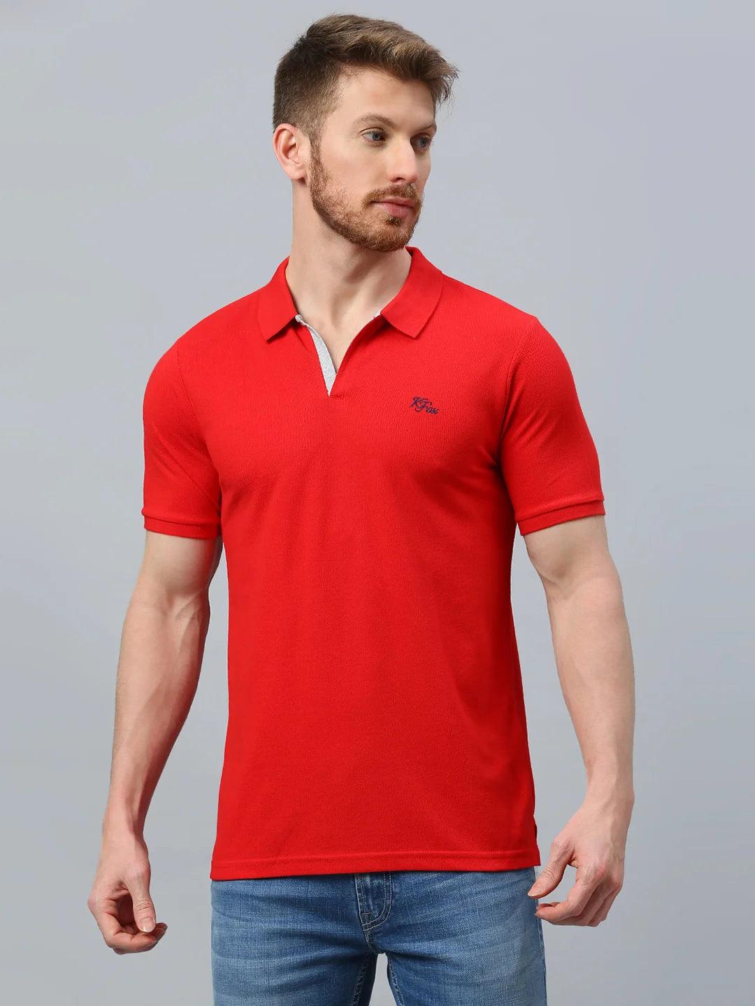 Aero Polo Red T-Shirt - Image 8
